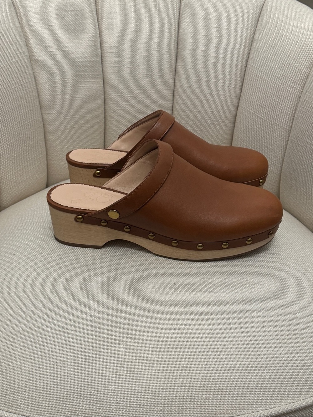 J Crew Convertible leather clogs